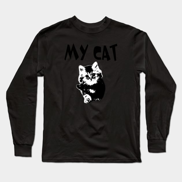 my cat Long Sleeve T-Shirt by lonway